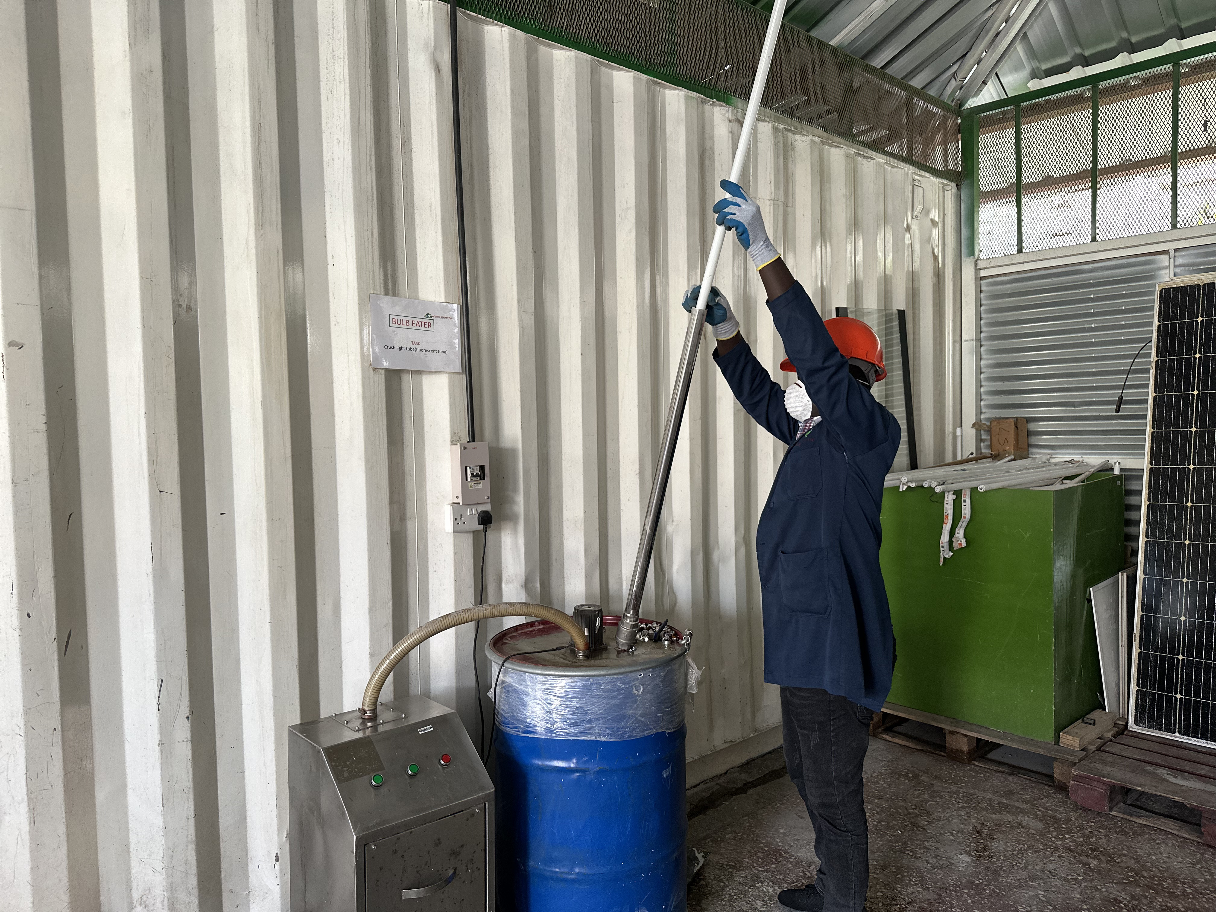 Electronics recycling facility
